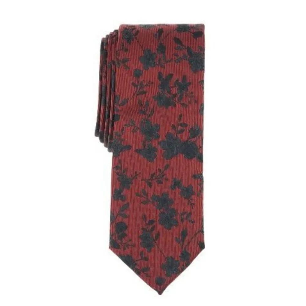 Bar III NWT 2.5” Alton Floral Tie Rust OS